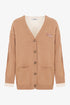 Bi Color Cardigan - Camel