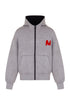 Coupled Scuba Neprene Hoodie- Grey