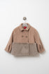 Rosaline Pea Jacket with Faux Fur Trim