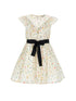 Philosophy Kids Floral Print Dress with Ruffles & Tie Belt