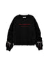 Signature Print Sweatshirt with Bows