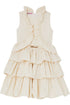 Party Dress With Ruffle - Cream