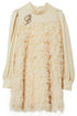 Cream Fringed Party Dress