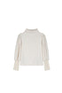 Knit Turtleneck Top - Cream