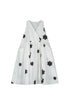 Little Creative Factory Kids Coral Reef Apron Dress – White & Black Flower Print