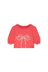 Odissey Bow Sweatshirt - Coral