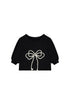 Little Creative Factory Kids Odissey Bow Sweatshirt – Black