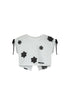 Little Creative Factory Kids Coral Reef Top – White & Black Flower Print