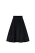 Cupro Pleated Skirt - Black