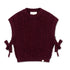 Elise Knit Vest - Burgundy