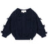 Elise Bow Sweater- Navy