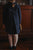 Mara Tweed Coat Navy Blue