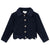 Mara Boucle Jacket - Navy Blue