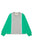 sweatshirt with color block details - Pastel/Green