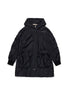 Long Branded WindbreakerJacket -Black