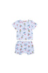 Happy Sun allover cotton outfit - White