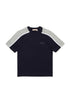 T-shirt with colorblock - Blue/Navy