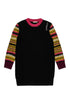 Knit Dres with Patterned Sleeve