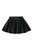 Coated Fabric Mini Skirt - Black