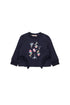 Sweatshirt with Floral Motif