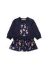 Jersey Dress with Floral Motif