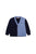 Bi Color Cardigan - Navy