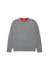 Knit Sweater - Grey/Orange