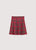 Martina Skirt Galactic Red Check