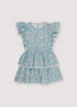 Melina Special Dress Peony Powder Blue Print