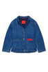 Denim Jacket With Patch Pockets - Denim Blue