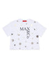 SS Metallic Dot Logo Tee - White