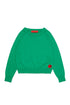 Mini Me Knit Sweater With Small Logo Patch - Green