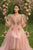 Tulle Party Dress with Embroidered Motif