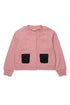 French Terry Jacket With Patch Pockets - Pink
