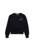 Beaded Logo Knit Sweater – Black