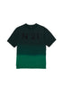 Oversized Dip Dyed Logo Tee - Green