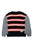 Striped Sweater with Jersey Sleeves