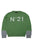 Green Logo Sweater with Jersey Sleeves