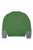 Green Logo Sweater with Jersey Sleeves