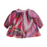 Baby Girl AOP LS Woven Dress - Magenta