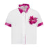 Shirt with Pucci Print Trim and Floral Pin