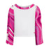 White Top with Pucci Print Sleeves