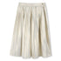 Metallic Pleated Skirt