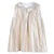 Baby Metallic Pleated Dress - Light Gold