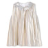 Baby Metallic Pleated Dress - Light Gold