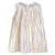 Baby Metallic Pleated Dress - Light Gold