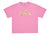 Jersey T-shirt with Floral Motif -Pink