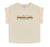 Beaded Logo Print  T-Shirt - Cream