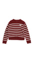 Merlot Striped Knit Sweater