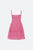 Cole Smocked Ramie Slvless Dress - Pink